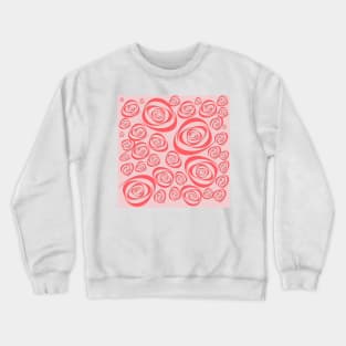 Pink Roses background. Crewneck Sweatshirt